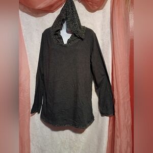 🛍️ BUNDLE ONLY🛍️made for life Charcoal Hooded Long-Sleeve Pullover